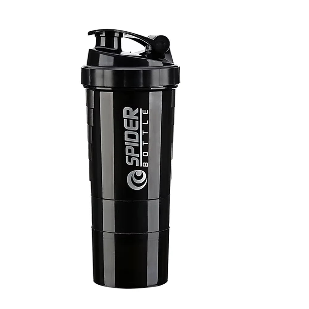 Black Spider shaker bottle on a white background