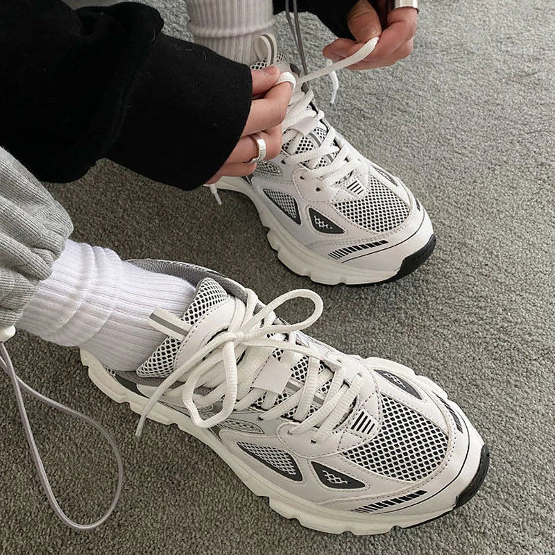 Women’s Chunky Mesh Sneakers | Breathable Casual Fitness Shoes