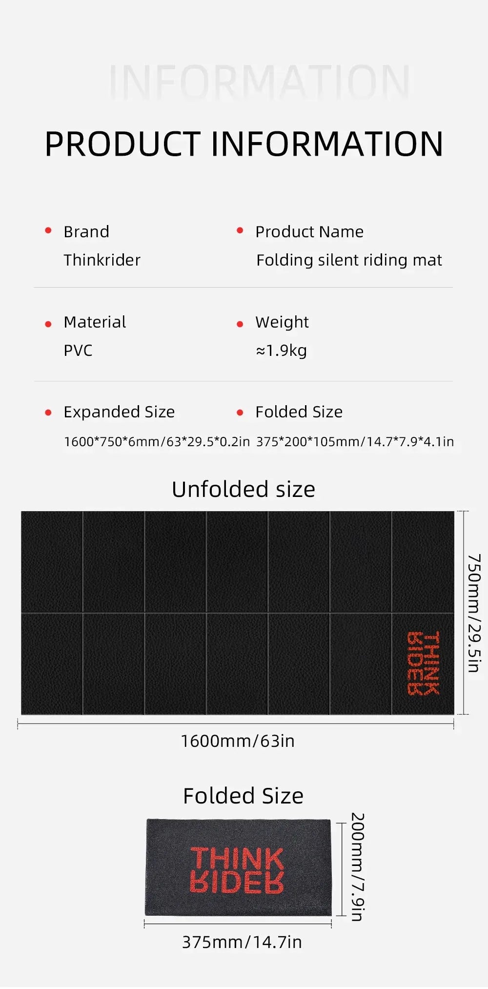 Thinkrider Training Mat Yoga mat