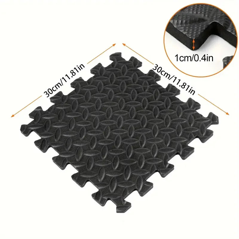 20 Piece Puzzle Fitness Mat Double Sided Interlocking Foam Floor Mat EVA Non Slip Mat Suitable for Yoga and Fitness Equipment