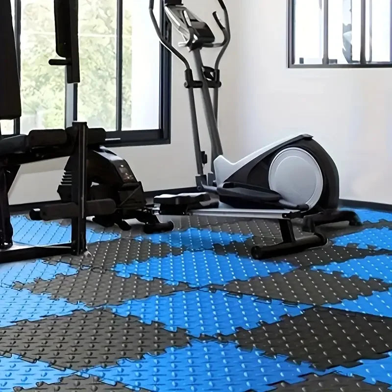 20 Piece Puzzle Fitness Mat Double Sided Interlocking Foam Floor Mat EVA Non Slip Mat Suitable for Yoga and Fitness Equipment